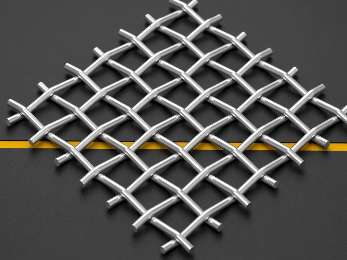 Нержавеющая рифленая сетка 5×5×2 мм